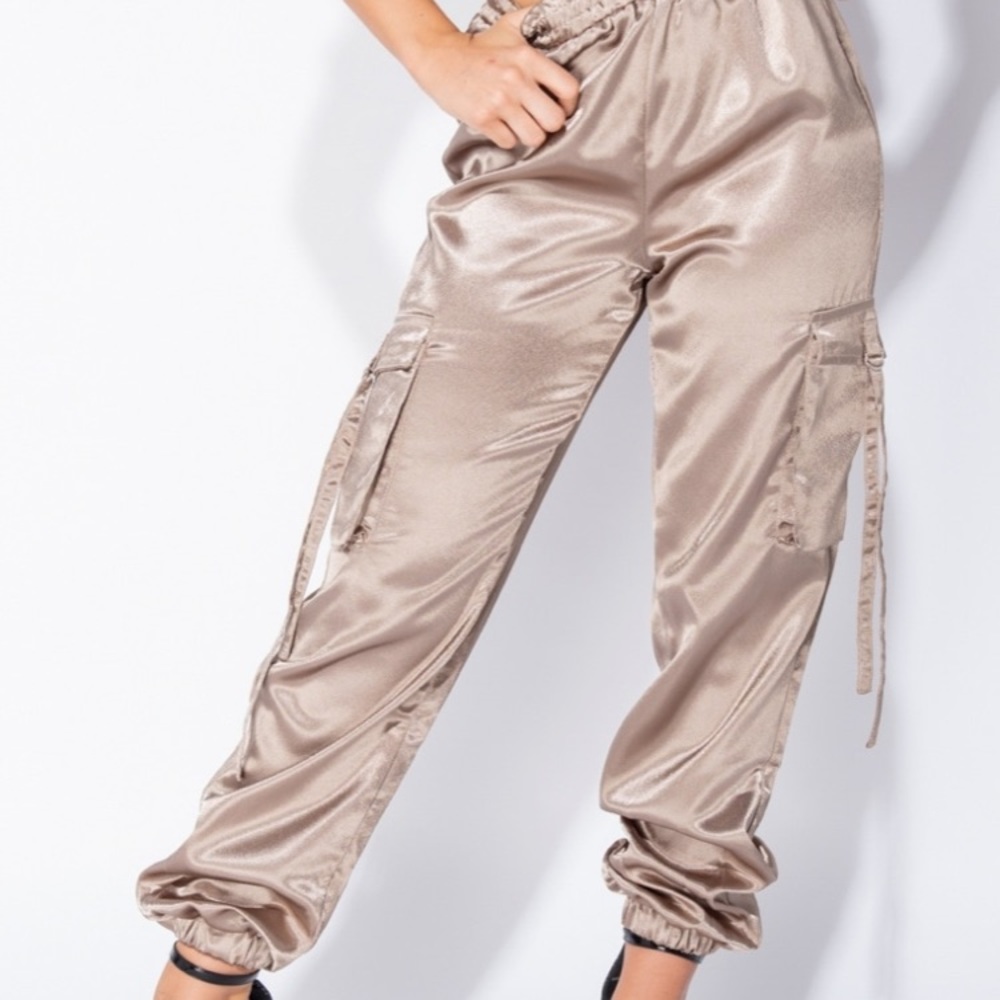 HP Mocha Satin Pocket Utility Trouser - Picture 8 of 10